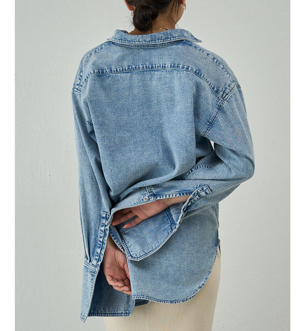  「【PEAS】ライトオンスデニムシャツ」|シャツ・ブラウス|