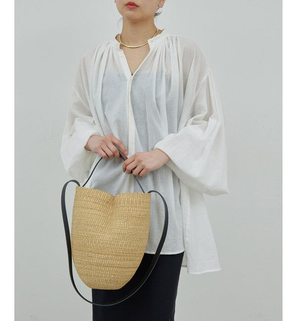  「ガーゼ比翼ブラウス」|シャツ・ブラウス|