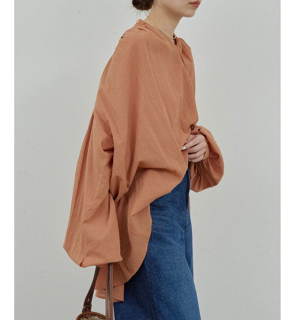  「ガーゼ比翼ブラウス」|シャツ・ブラウス|