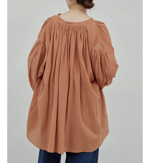  「ガーゼ比翼ブラウス」|シャツ・ブラウス|