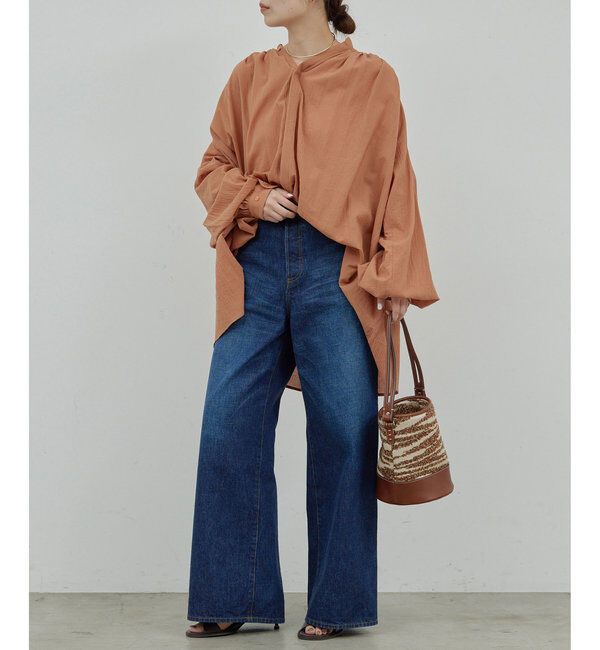  「ガーゼ比翼ブラウス」|シャツ・ブラウス|