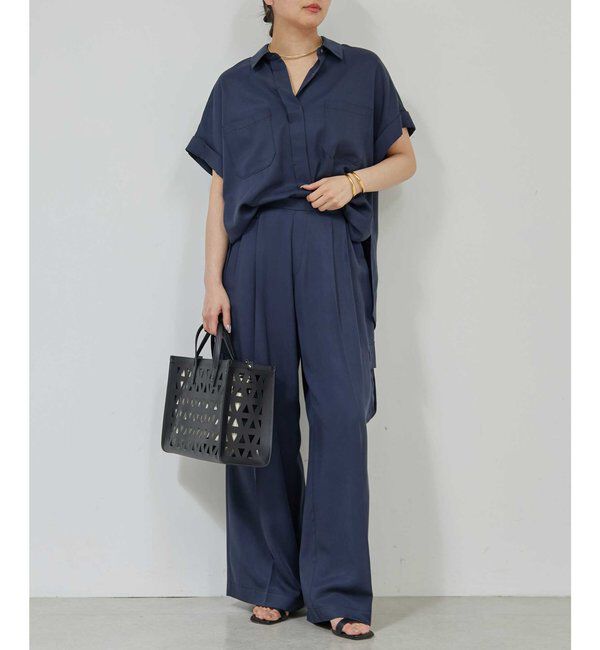  「【セットアップ対応】ミリタリーハーフスリーブシャツ」|シャツ・ブラウス|