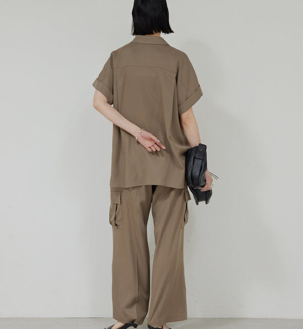  「【セットアップ対応】ミリタリーハーフスリーブシャツ」|シャツ・ブラウス|