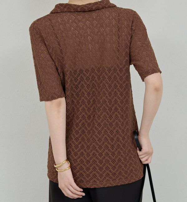  「【セットアップ対応】レースポロカーデ」|Tシャツ・カットソー|