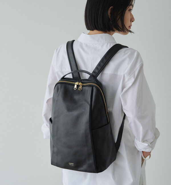  「レザーリュックサック」|リュック|ブラック