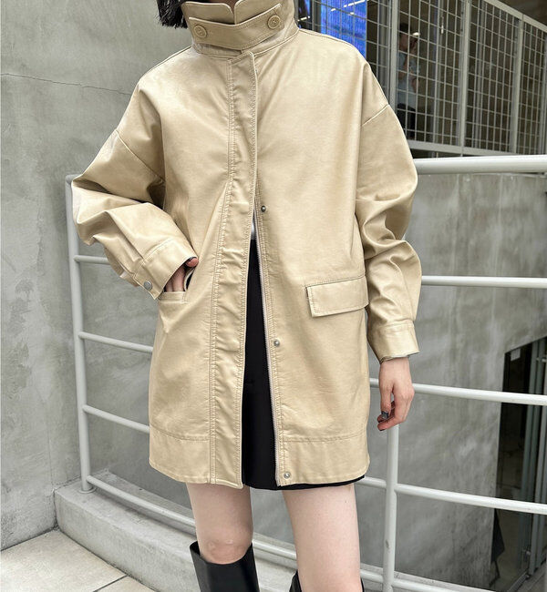  「フェイクレザーブルゾン」|その他|