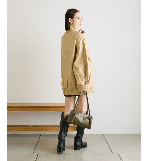  「フェイクレザーブルゾン」|その他|