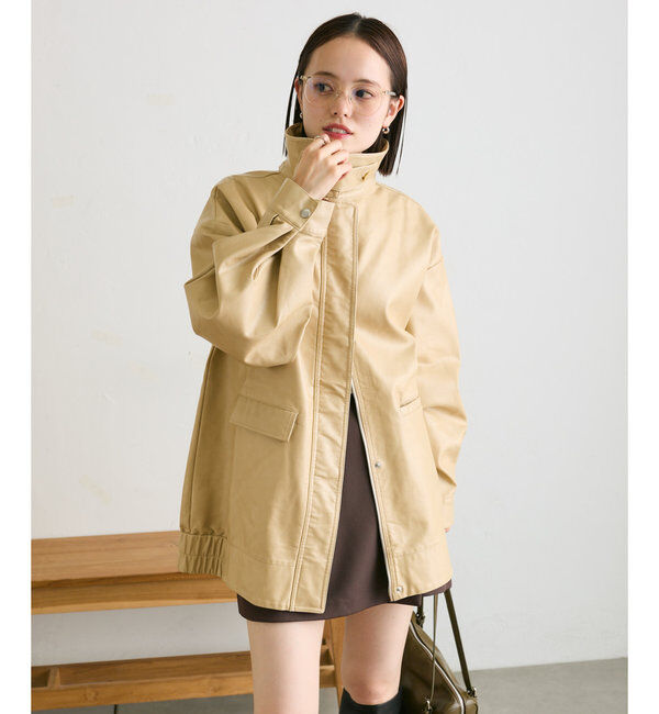  「フェイクレザーブルゾン」|その他|