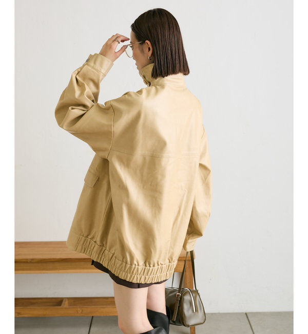  「フェイクレザーブルゾン」|その他|