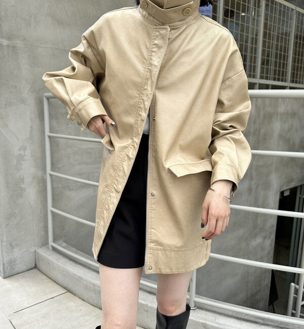  「フェイクレザーブルゾン」|その他|