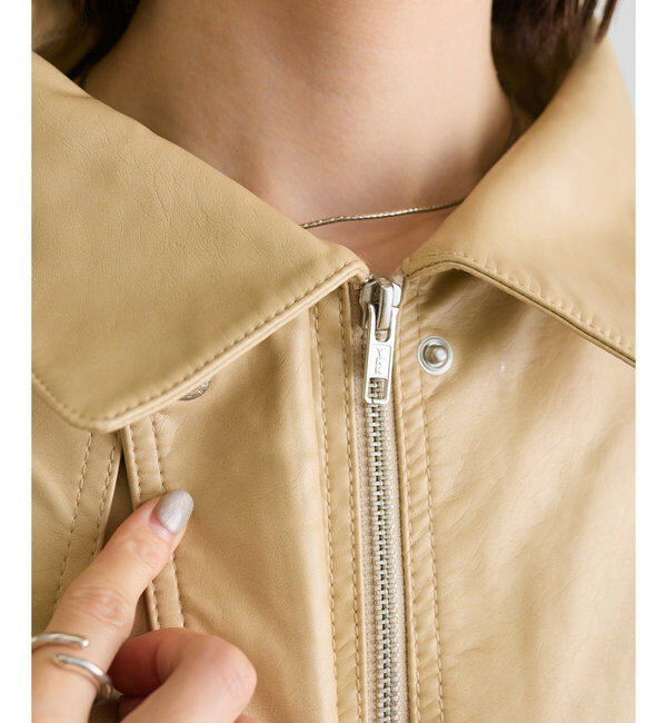  「フェイクレザーブルゾン」|その他|