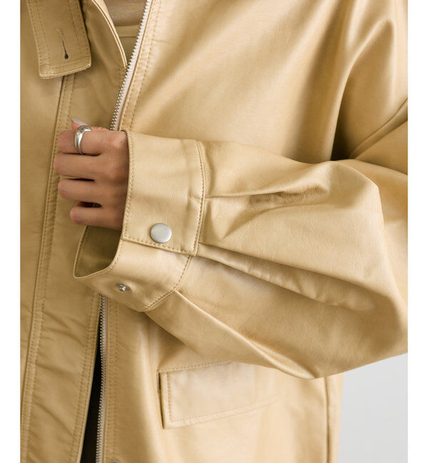  「フェイクレザーブルゾン」|その他|