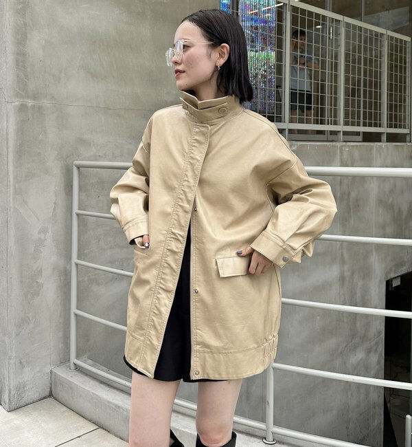  「フェイクレザーブルゾン」|その他|