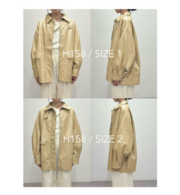  「フェイクレザーブルゾン」|その他|