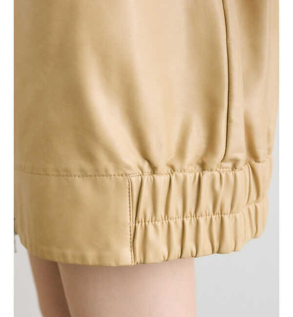  「フェイクレザーブルゾン」|その他|