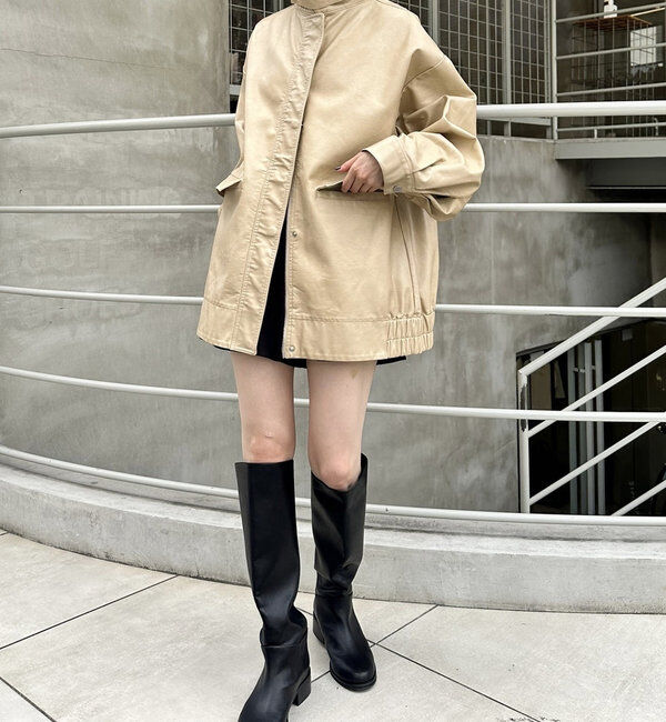  「フェイクレザーブルゾン」|その他|