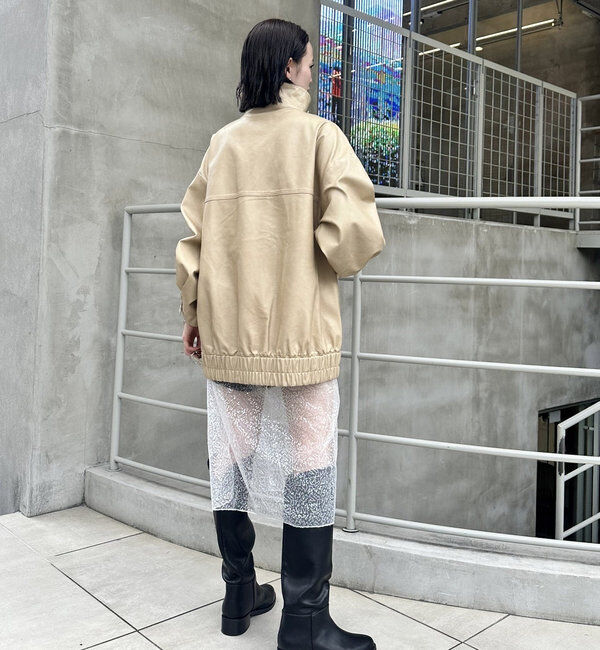  「フェイクレザーブルゾン」|その他|