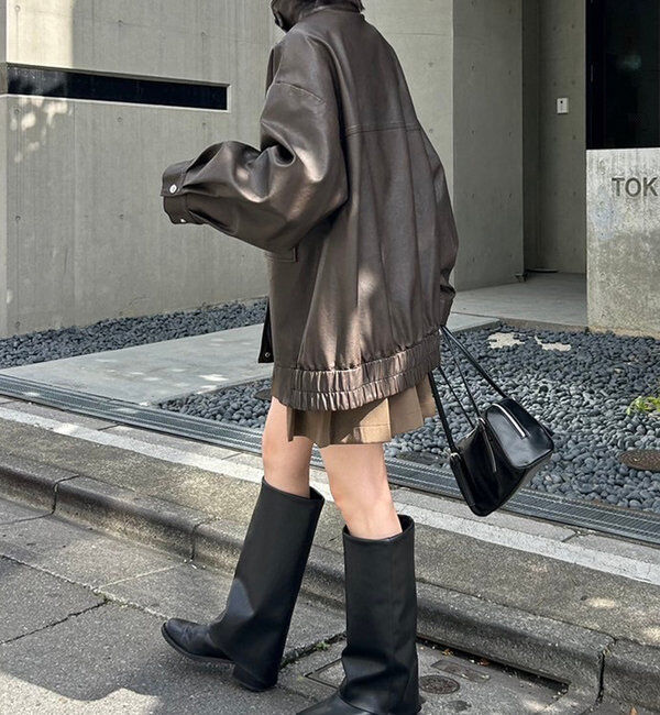  「フェイクレザーブルゾン」|その他|