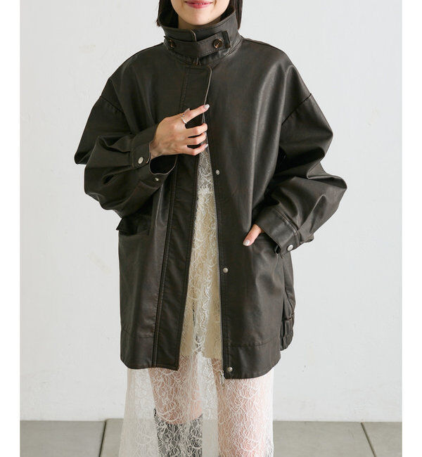  「フェイクレザーブルゾン」|その他|