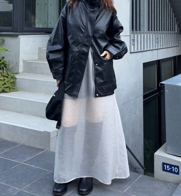  「フェイクレザーブルゾン」|その他|