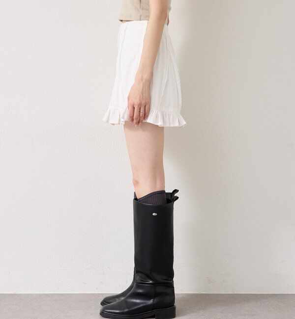  「コットンフリルミニスカート」|スカート|