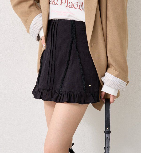  「コットンフリルミニスカート」|スカート|