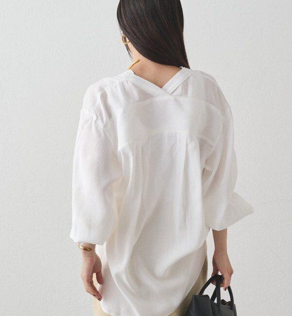  「袖リブV ブラウス」|シャツ・ブラウス|