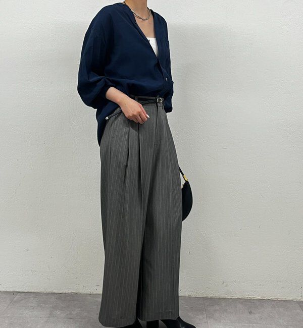  「袖リブV ブラウス」|シャツ・ブラウス|