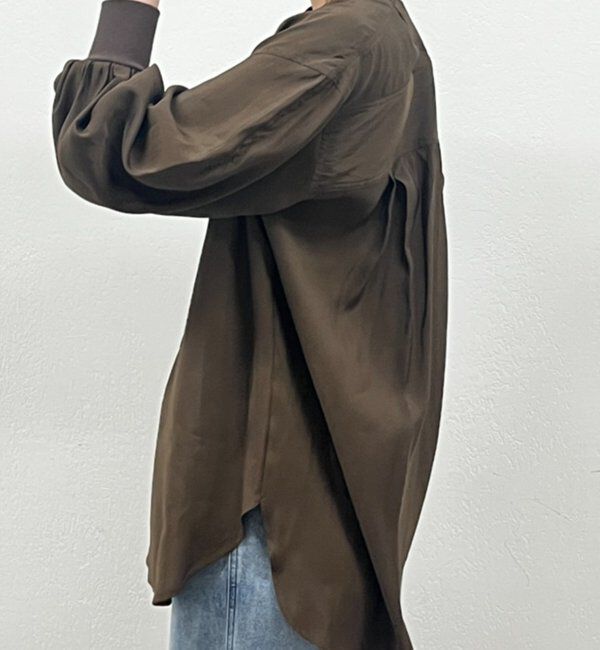  「袖リブV ブラウス」|シャツ・ブラウス|