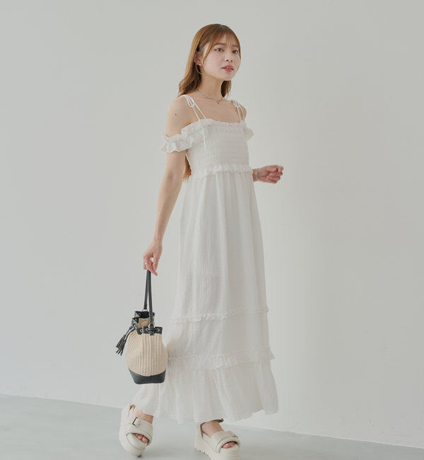  「【5色展開】フリルデザインベアワンピース」|ワンピース|