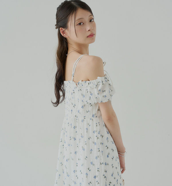  「2wayスリーブフラワーロングワンピース」|ワンピース|