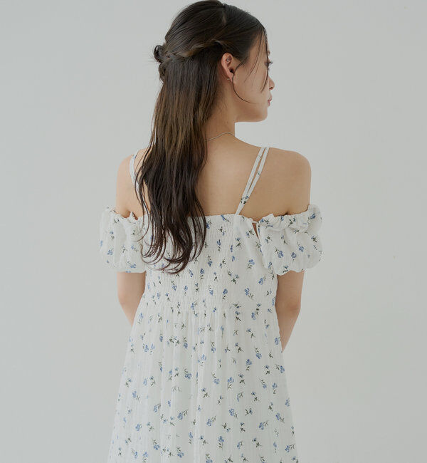  「2wayスリーブフラワーロングワンピース」|ワンピース|