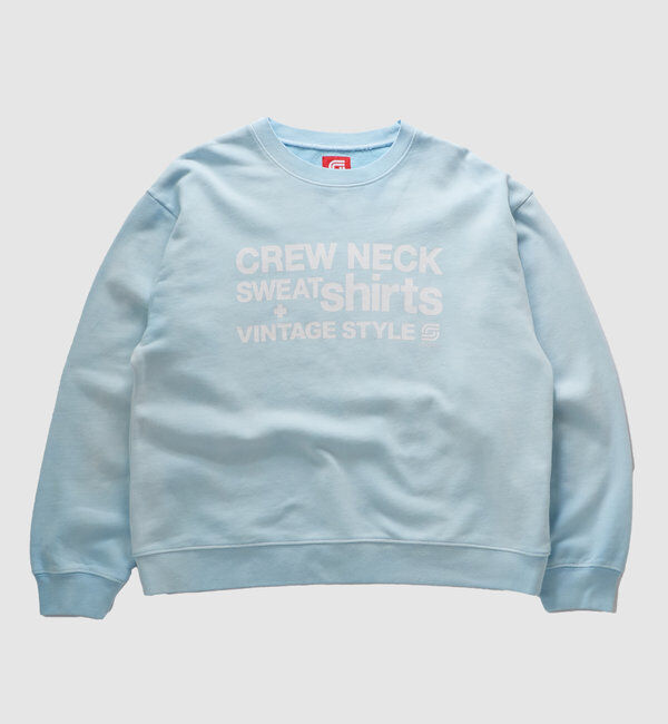  「【Sourcream/サワークリーム】ヴィンテージライクロゴスウェット」|Tシャツ・カットソー|サックスブルー