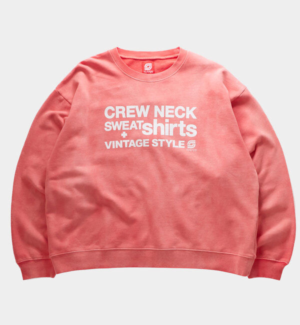  「【Sourcream/サワークリーム】ヴィンテージライクロゴスウェット」|Tシャツ・カットソー|レッド