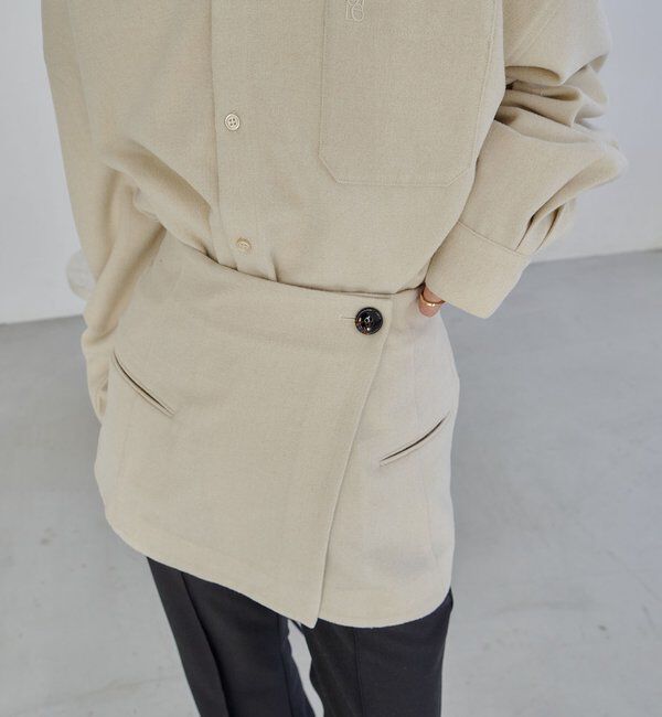  「ラップレイヤードシャツ」|シャツ・ブラウス|