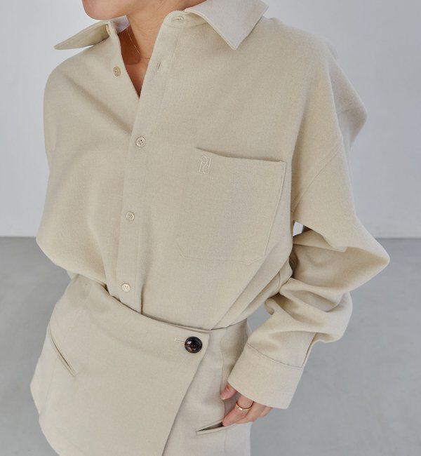  「ラップレイヤードシャツ」|シャツ・ブラウス|