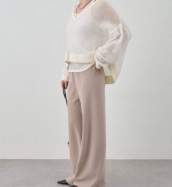  「ダブルクロスワイドパンツ」|チノ|