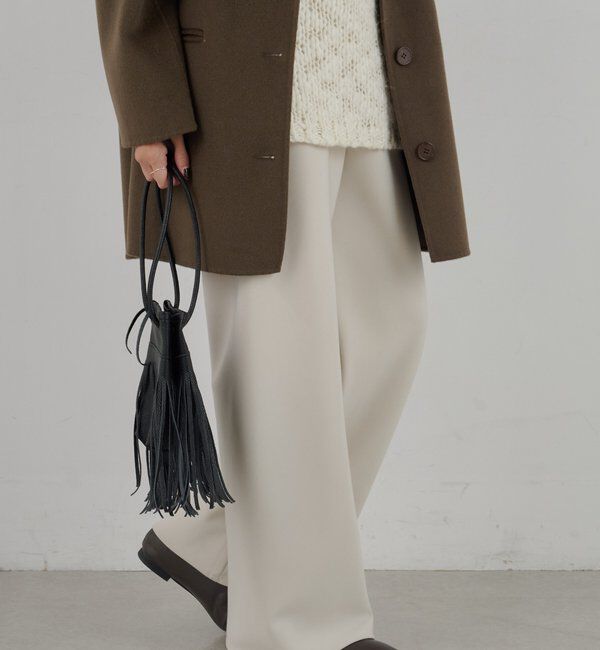  「ダブルクロスワイドパンツ」|チノ|