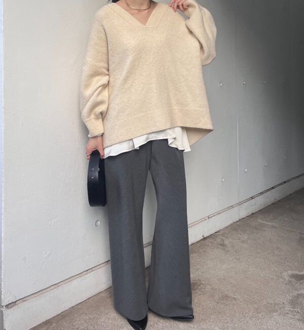  「【@kanako_ikiコラボカラー】【全骨格キレイ見え】ウェーブネックニット」|ニット・セーター|