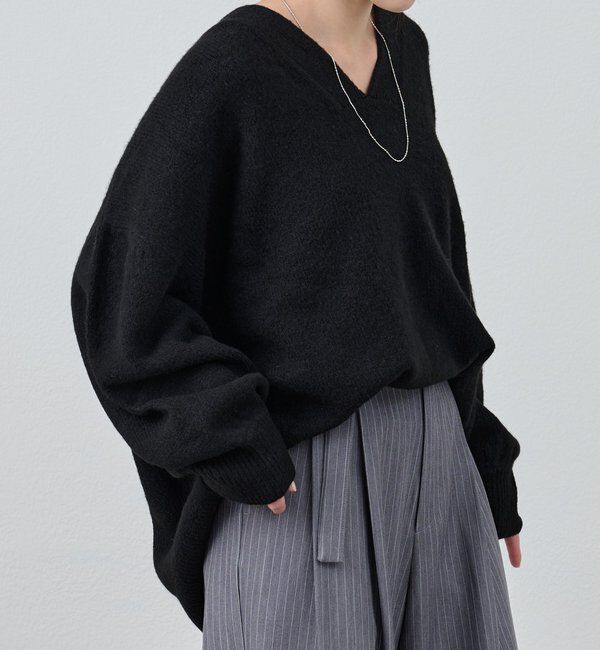  「【@kanako_ikiコラボカラー】【全骨格キレイ見え】ウェーブネックニット」|ニット・セーター|