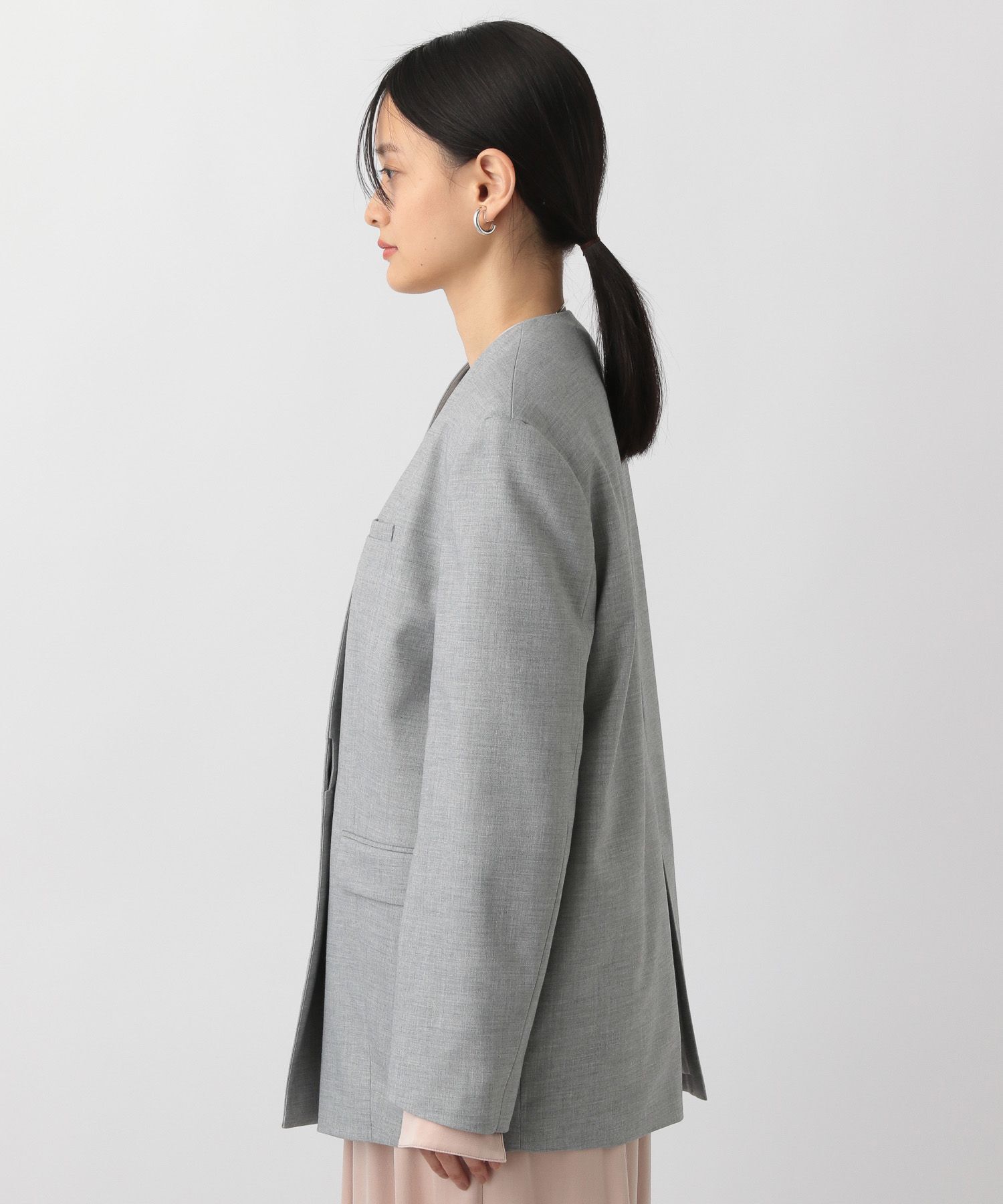 A part by 「ノーカラーBIGジャケット」|ノーカラージャケット|