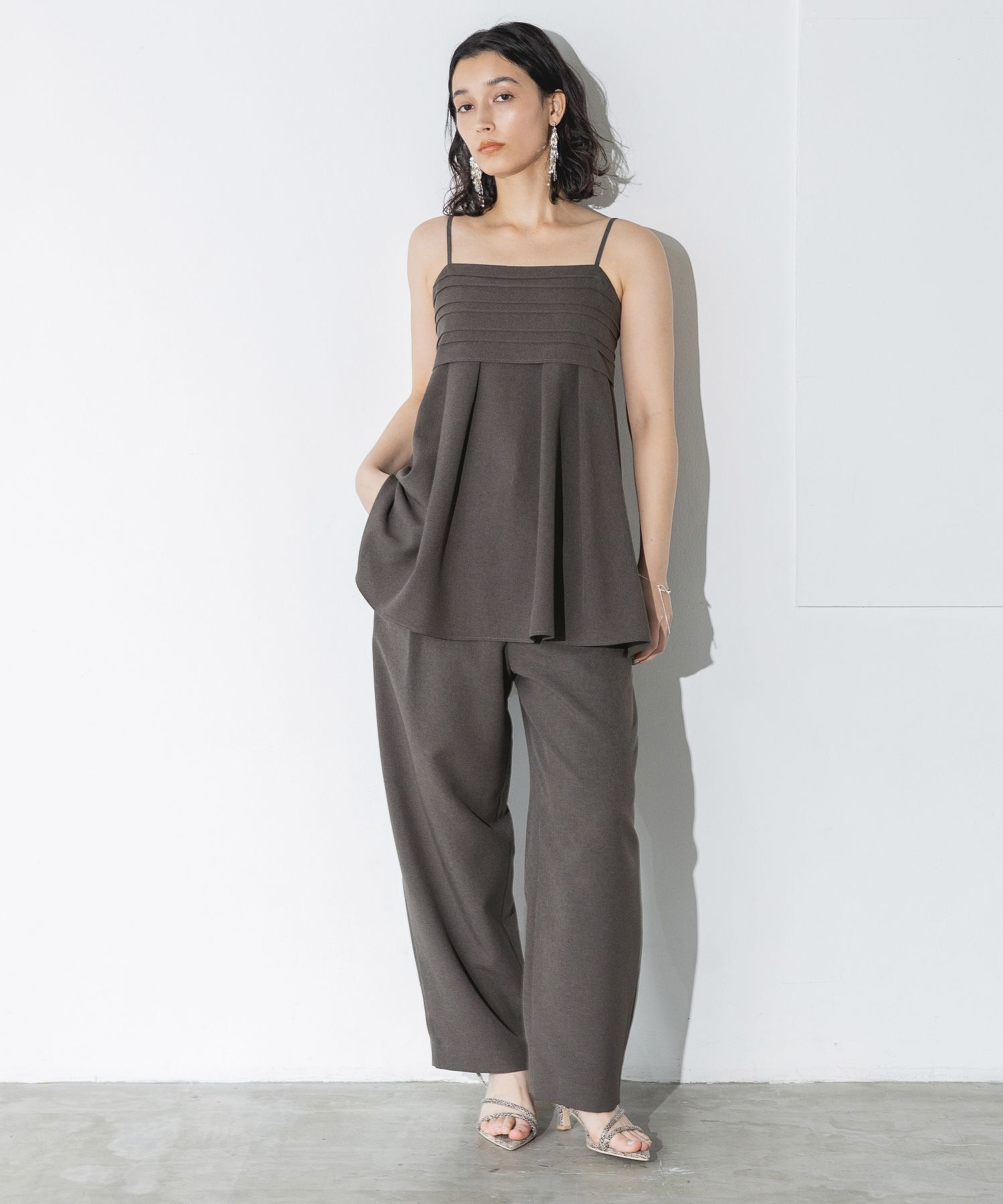 A part by 「【セットアップ対応】リネンライクカーブパンツ」|その他|