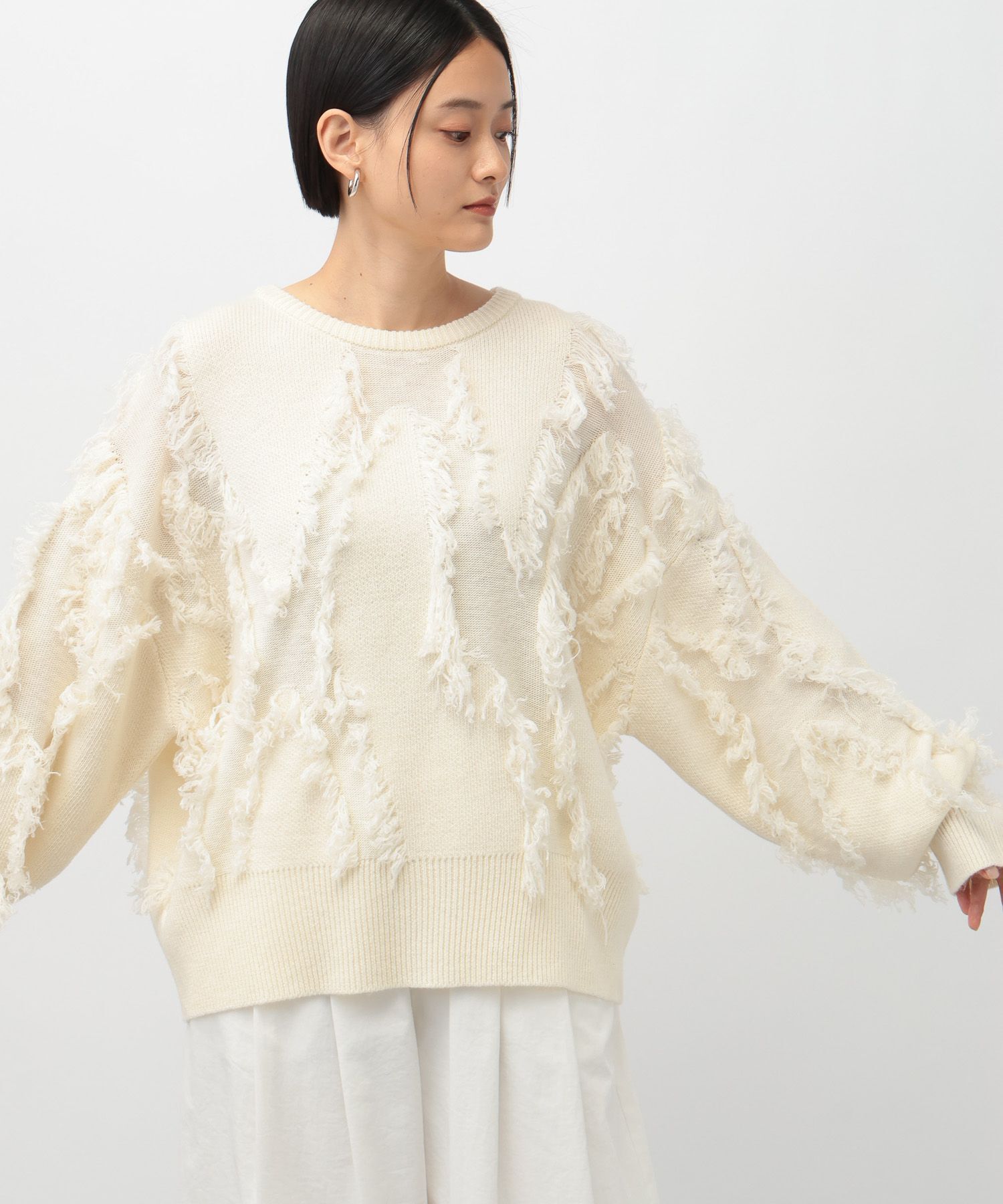 A part by 「フリンジニットプルオーバー」|ニット・セーター|