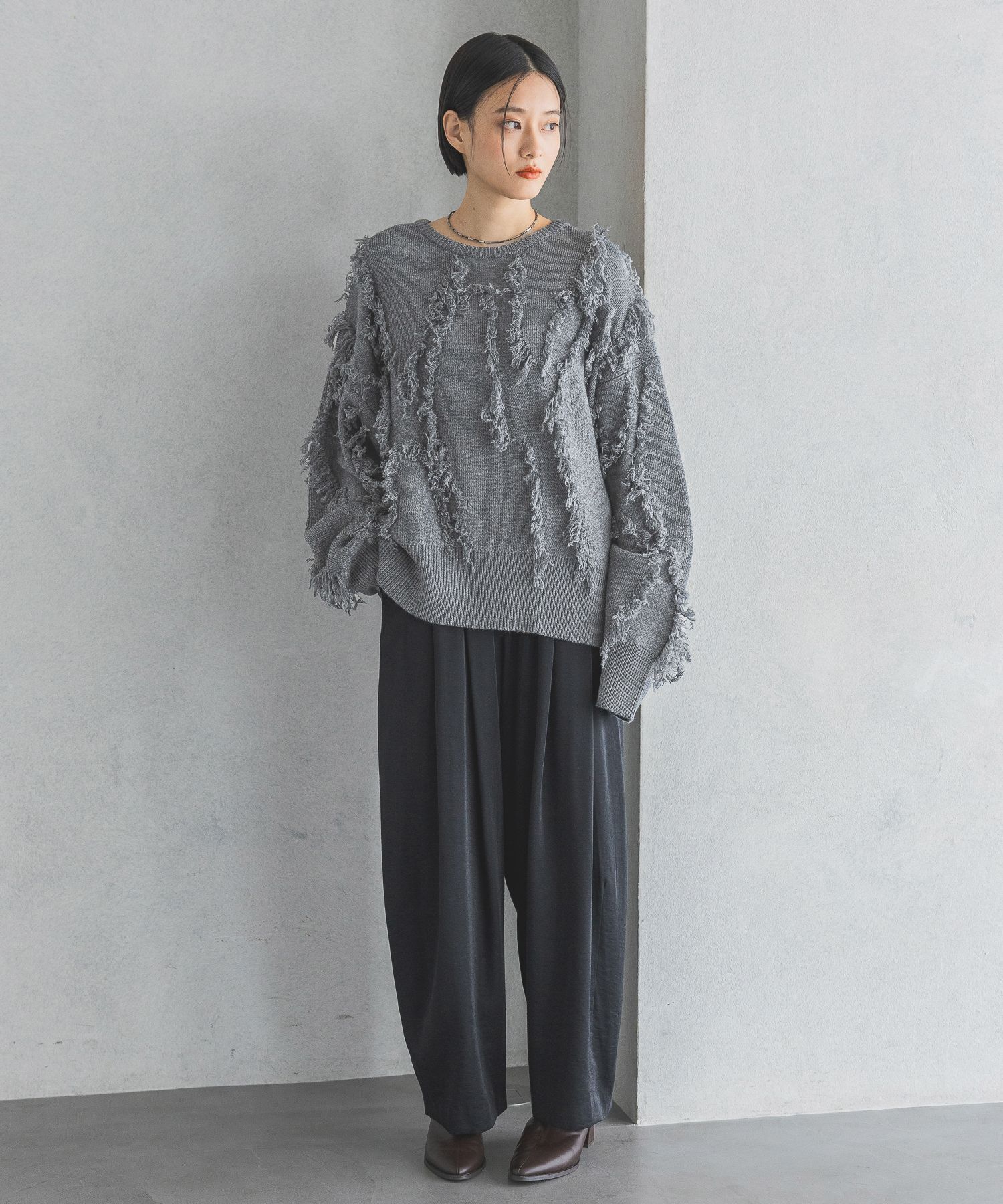 A part by 「フリンジニットプルオーバー」|ニット・セーター|