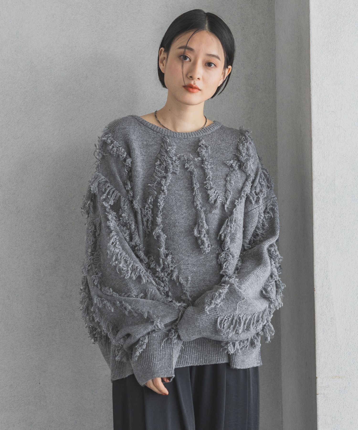 A part by 「フリンジニットプルオーバー」|ニット・セーター|