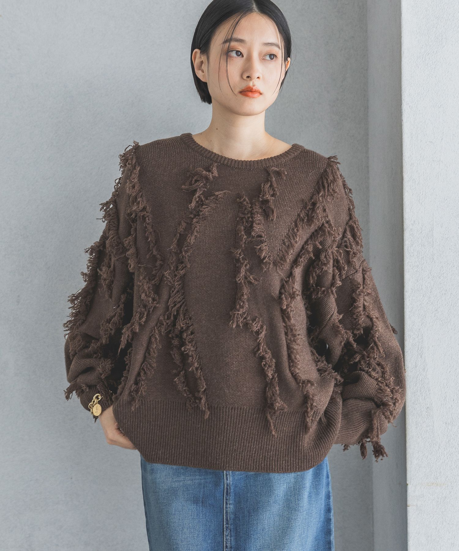 A part by 「フリンジニットプルオーバー」|ニット・セーター|