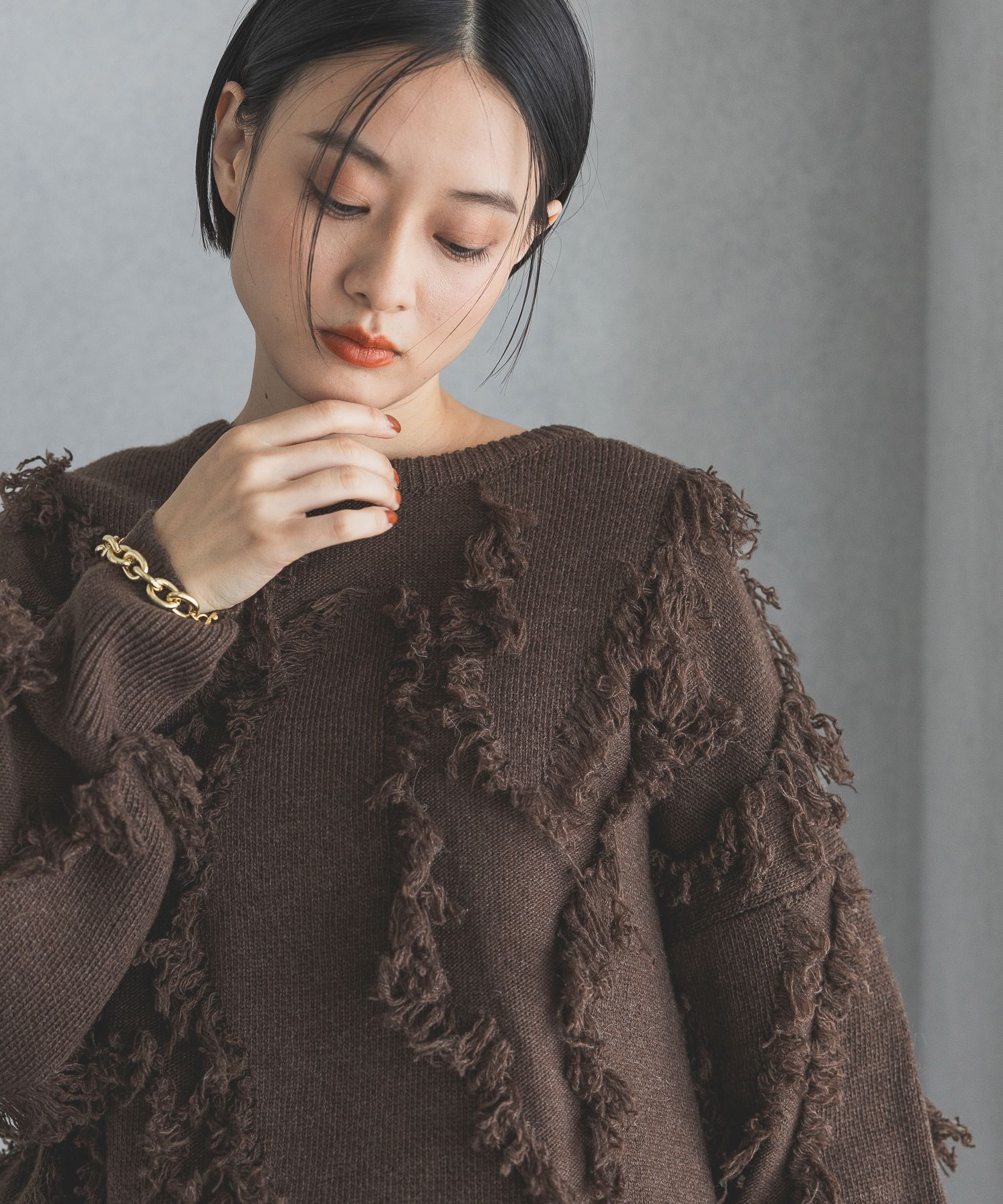 A part by 「フリンジニットプルオーバー」|ニット・セーター|