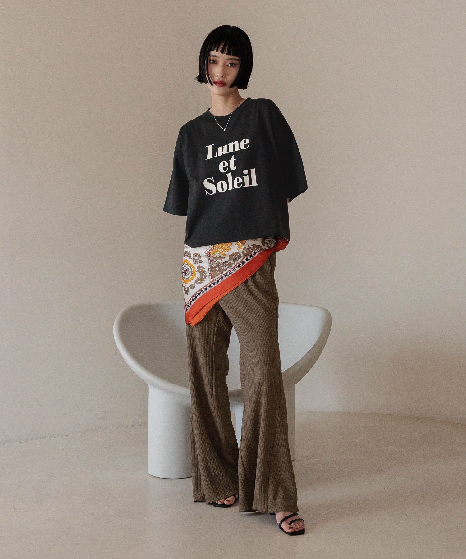 LOWRYS FARM「ショートロゴＰＴＳＳ」|Tシャツ・カットソー|