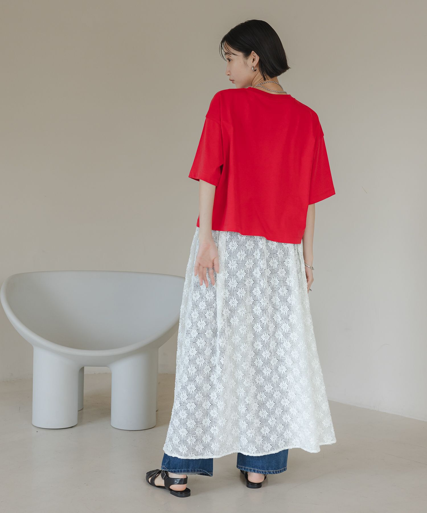 LOWRYS FARM「ショートロゴＰＴＳＳ」|Tシャツ・カットソー|