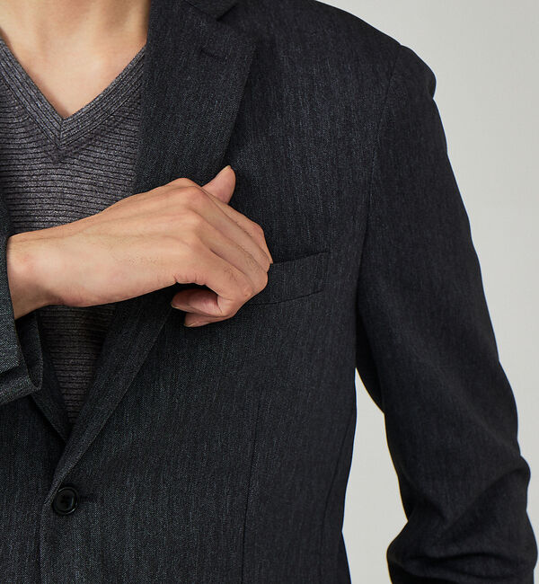 ABAHOUSE「【セットアップ対応/FLEX JACKET】クラシック ヘリンボーン ジャケット」|テーラードジャケット|